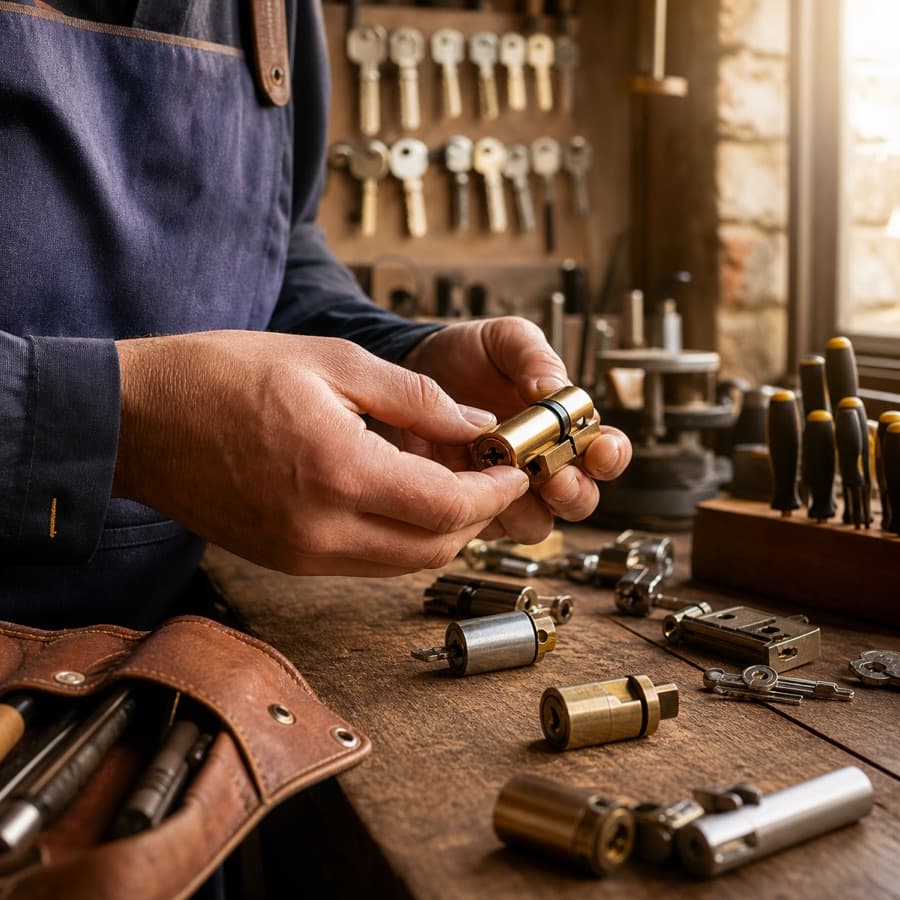 Atelier de serrurerie La Clé Normande — outils et clés